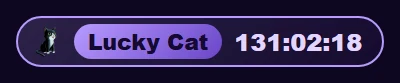 Lucky Cat indicator in the header
