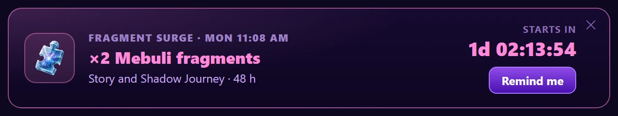Announcement of a Fragment Surge